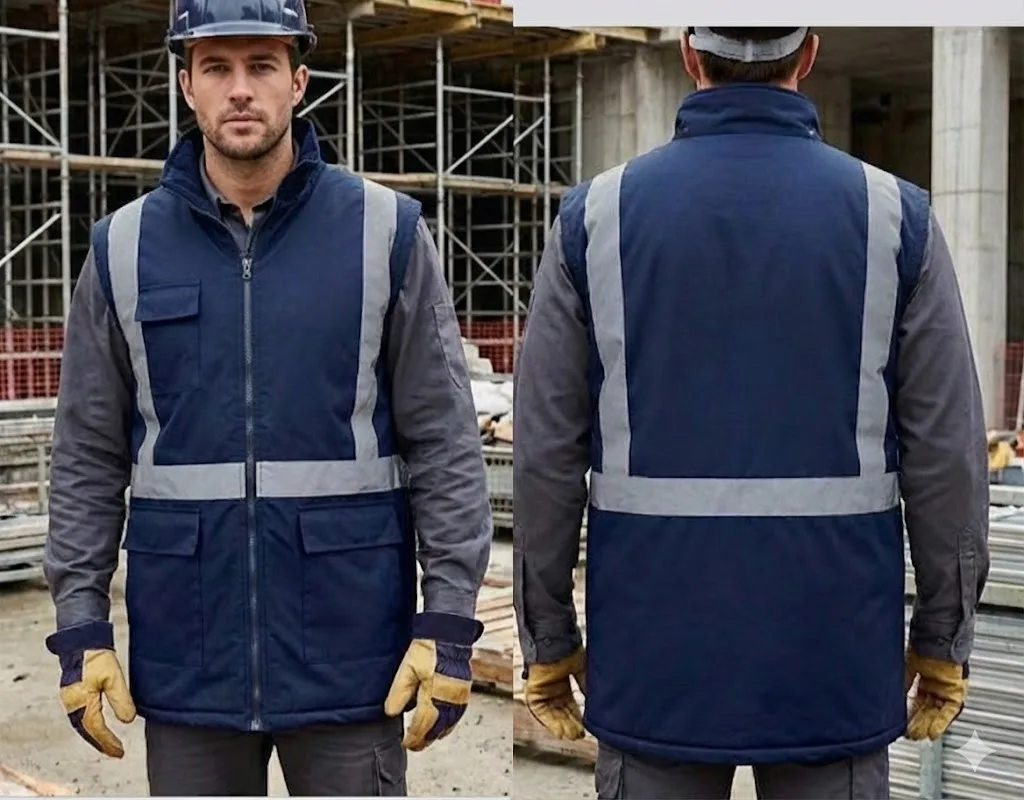 Şantiye Reflektörlü İş Yeleği — İlketeks Denizli toptan üretim